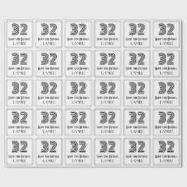 32:a födelsedagen: Art Deco Inspired Stil "32" + N Presentpapper