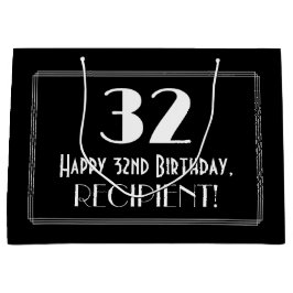 32:a födelsedagen: Art Deco Inspired Stil "32", Na