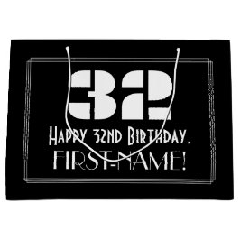 32:a födelsedagen ~ Art Deco Inspired Titta "32" +