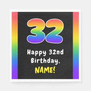 32:a födelsedagen: Rainbow Spectrum nr 32, Anpassa Pappersservett