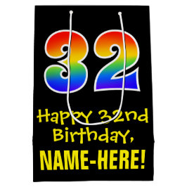 32:a födelsedagen: Roligt, fetstil, färgstark, reg