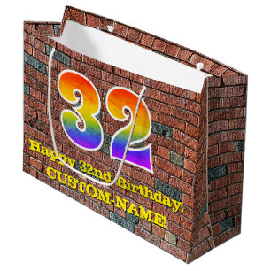 32:a födelsedagen: Roligt, Graffiti-Inspired Rainb
