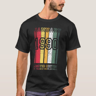 32 Åldersperioden från januari 1990 Begränsad utgå T Shirt