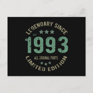 32 Årig Födelsedag 1993 Episk Legend 32-årsdag Vykort