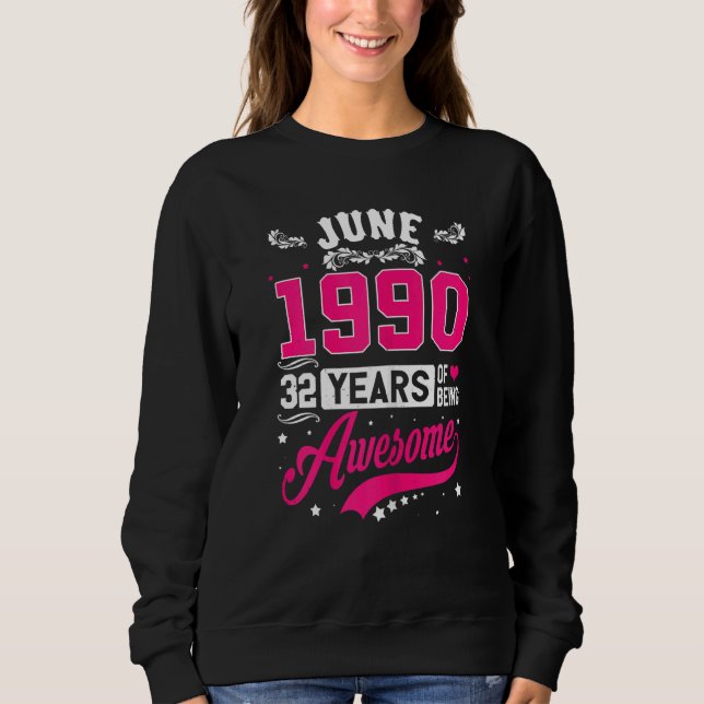 32-årsjubileum 32 juni 1990 t shirt (Framsida)