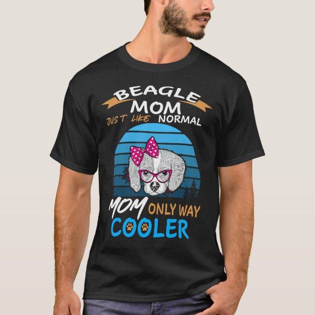 32 Beagle Mamma Cooler T Shirt (Framsida)