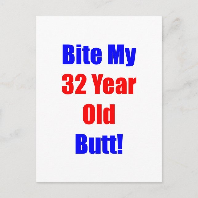 32 Bitors min-knapp Vykort (Framsida)