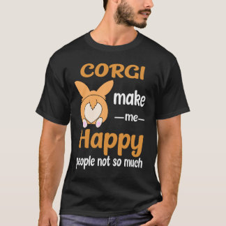 32 Corgi gör mig Lycklig T Shirt