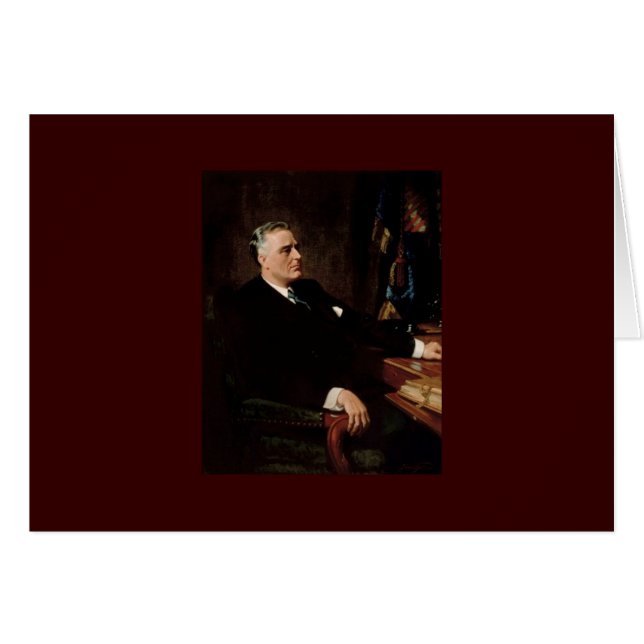 32 Franklin D. Roosevelt Hälsningskort (Framsidan Horizontal)