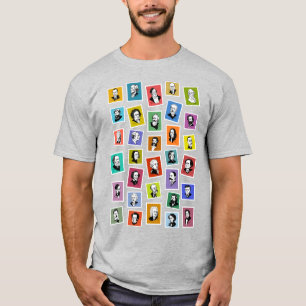 32 grafiskt porträtt från de underbarare kompositö t shirt