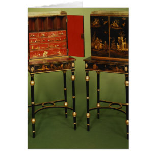 32: Två Chinoiserieskåp, c.1770 Hälsningskort