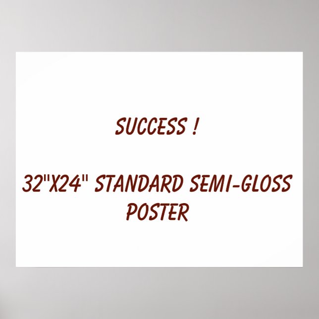 32"x24" Standard halvblank affisch (Framsidan)
