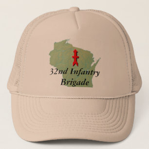 32nd Infanterit med Wisconsin kartlägger Truckerkeps