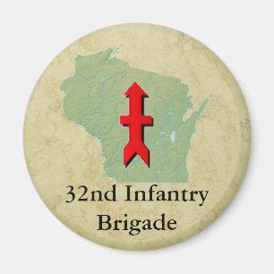 32nd InfanteriWisconsin militär Magnet