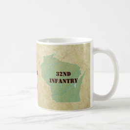 32nd Militär för brigad för infanteriWisconsin röd Kaffemugg