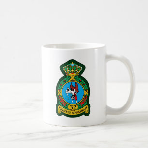 32nd (taktiska) kämpeskvadronWolfhounds Kaffemugg