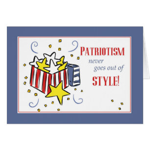 3306 Patriotism Stil Hälsningskort