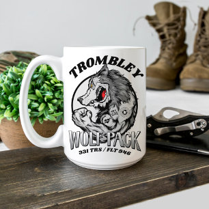 331 Varg Pack Luft Force BMT Studenten Anpassnings Kaffemugg