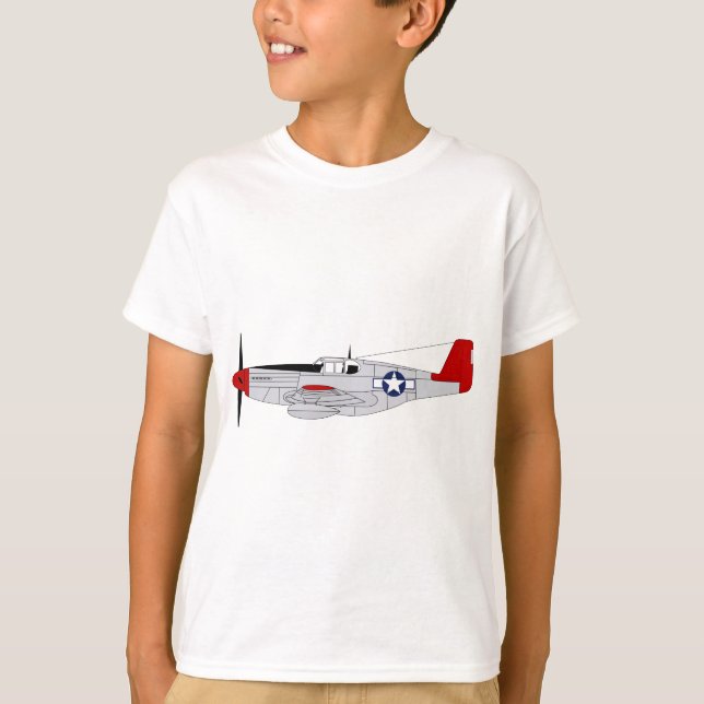 332. Kämpegrupp - röda svanar - Tuskegee Airmen Tee (Framsida)