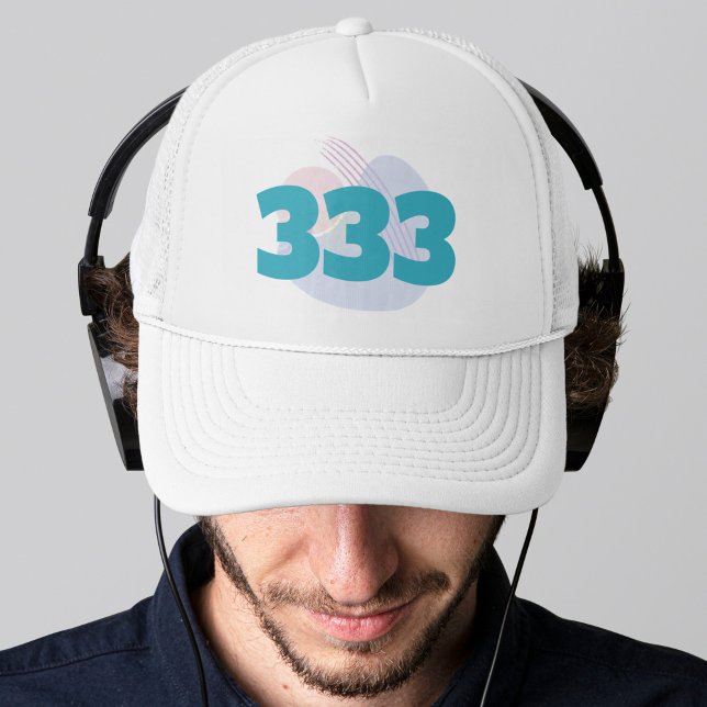 333 Angel Number Guidance Support Manifestation Keps (333 Angel Numbers Divine Guidance Manifestation Affirmation Cap Hat)