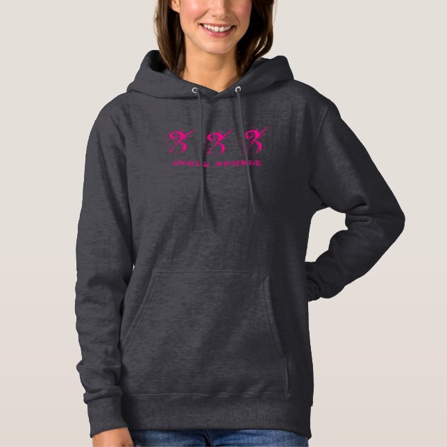 333 (ANGELNUMMER) Synkronicitet, Rosa - Tee Shirt (Framsida)