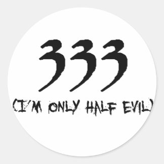 333 RUNT KLISTERMÄRKE