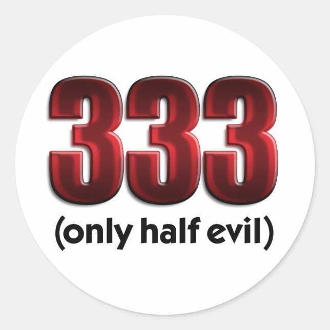 333 RUNT KLISTERMÄRKE (Framsida)