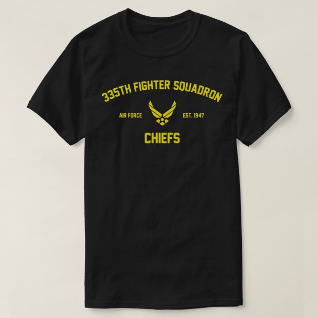 335:e Fighter Squadron Chiefs T Shirt (Design framsida)