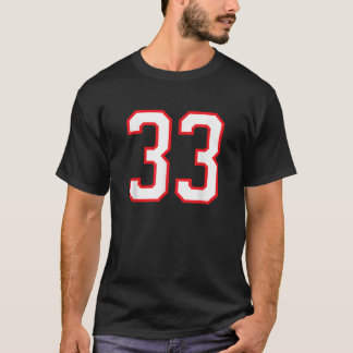 33 33 Idrott Jersey White Red 33:e T Shirt