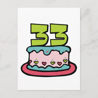 33 Ålderskaka Vykort