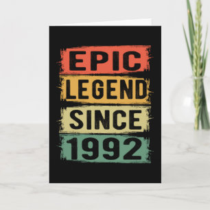 33 år Gammal Bday Epic Legend 33: e födelsedagspre Kort