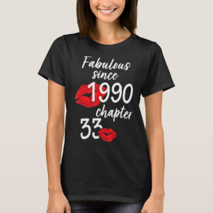 33 år gammal och fasig födelsedag sedan 1990 t shirt