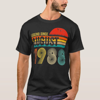 33 år gammal retro Birthday Gift-legend sedan Augu T Shirt