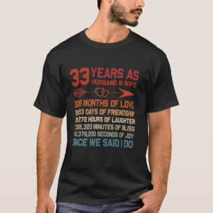 33 år som Make-medalj T Shirt