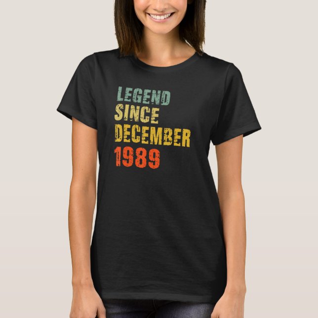 33 års ålder sedan den 1 december t shirt (Framsida)