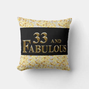 33-årsdag kudde