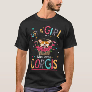 33 Bara en tjej som älskar Corgi T Shirt