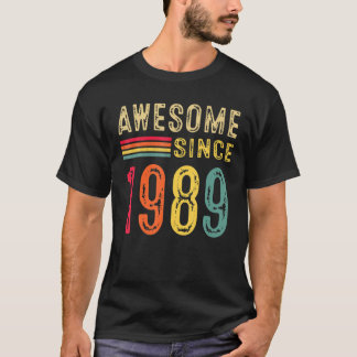 33 Dekorationer på födelsedagen Manar Kvinnor 1989 T Shirt