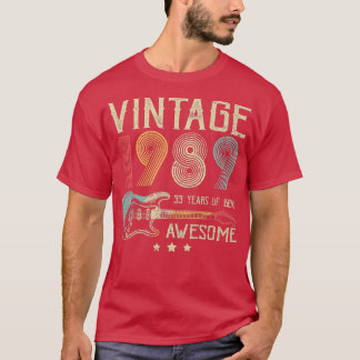 33:e födelsedag Kvinna Manar Vintage Fantastisk 19 T Shirt