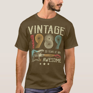 33:e födelsedag Kvinna Manar Vintage Fantastisk 19 T Shirt
