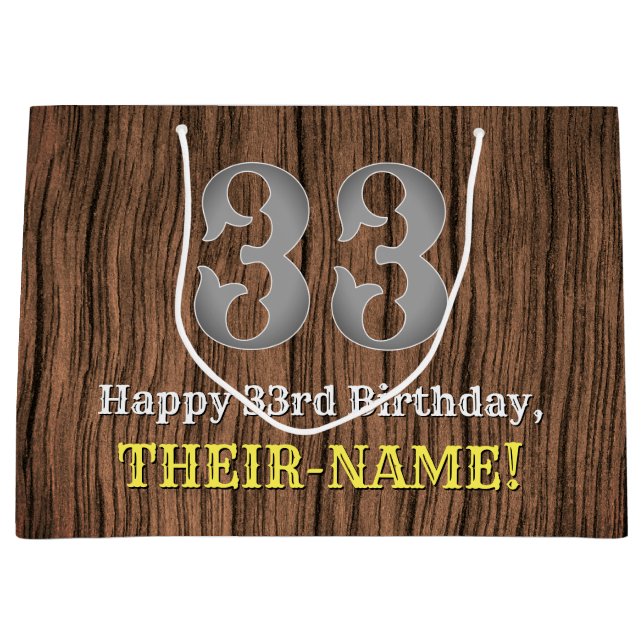 33:e födelsedag: Land Western Inspired Titta, Namn (Framsidan)