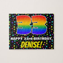 33:e födelsedag - Roligt, färgstark stjärna Fält M