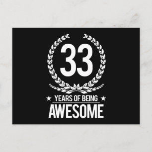 33:e födelsedagen (33 år efter Fantastisk) Vykort