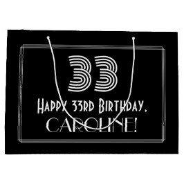 33:e födelsedagen - Art Deco Inspired Titta "33" o