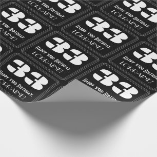 33:e födelsedagen: Art Deco Inspired Titta "33" & Presentpapper