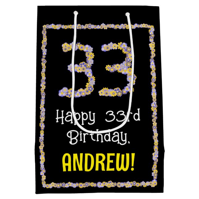 33:e födelsedagen: Blommigt Flowers Number, eget n (Baksidan)