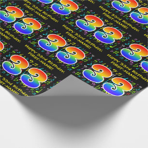 33:e födelsedagen: Colorful Music Symbols, Rainbow Presentpapper