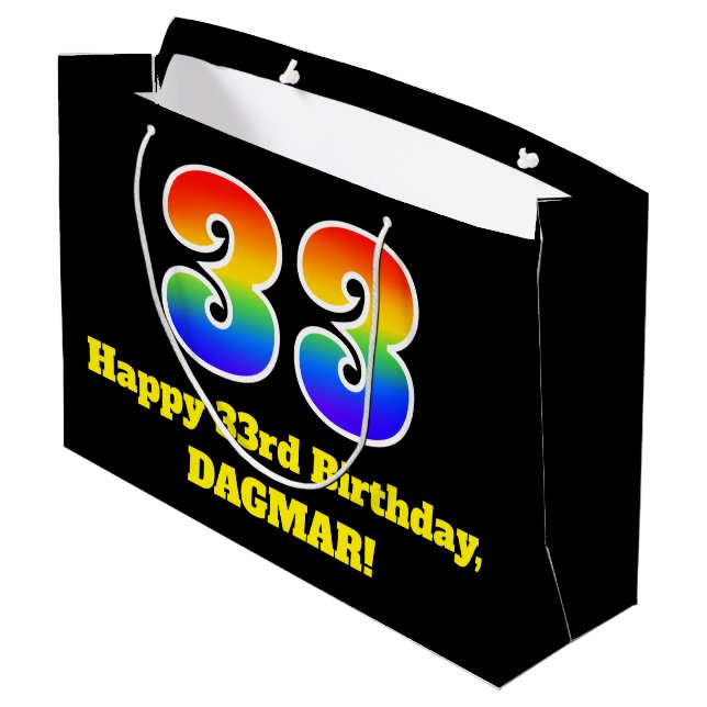 33:e födelsedagen ~ Roligt, färglös, vibrant, regn (Baksidan Vinklad)