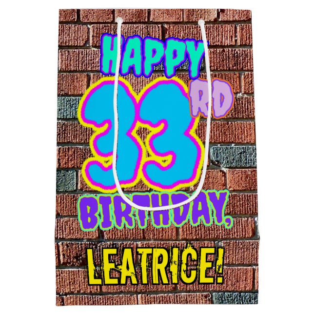 33:e födelsedagen: Roligt, Urban Graffiti Inspired (Baksidan)