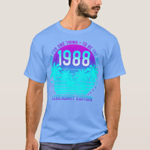 33:e födelsedagen Vintage 1988 Aesthetic Sunset Ha T Shirt